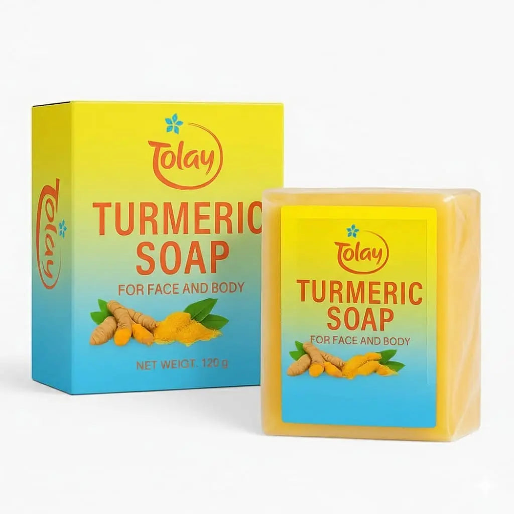 Tolay Turmeric Soap – Brightening & Deep Cleansing Bar for Face and Body, with Natural Turmeric, Honey & Shea Butter for Smooth, Glowing Skin mytolay
