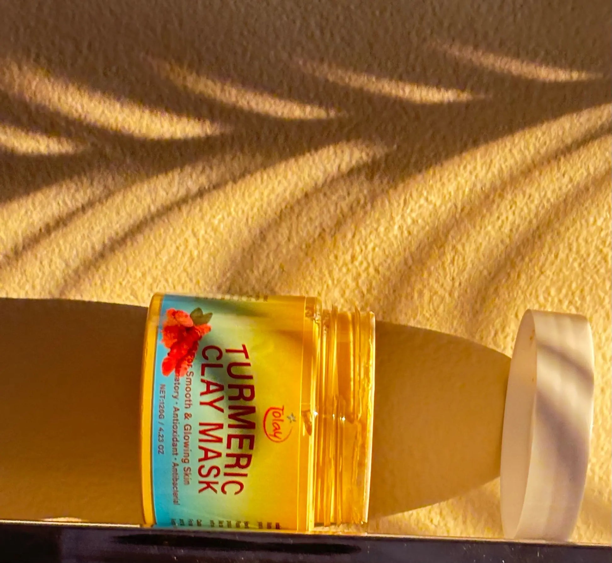 Tolay Turmeric Clay Mask – Natural Detox & Glow Treatment with Turmeric, Kaolin Clay, and Aloe Vera for Clear, Radiant Skin mytolay