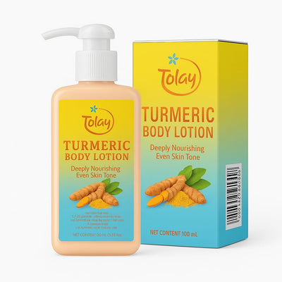 Tolay Turmeric Body Lotion – Deeply Nourishing, Hydrating & Brightening Moisturizer with Natural Turmeric, Vitamin E & Aloe Vera for Smooth, Even-Toned, Glowing Skin