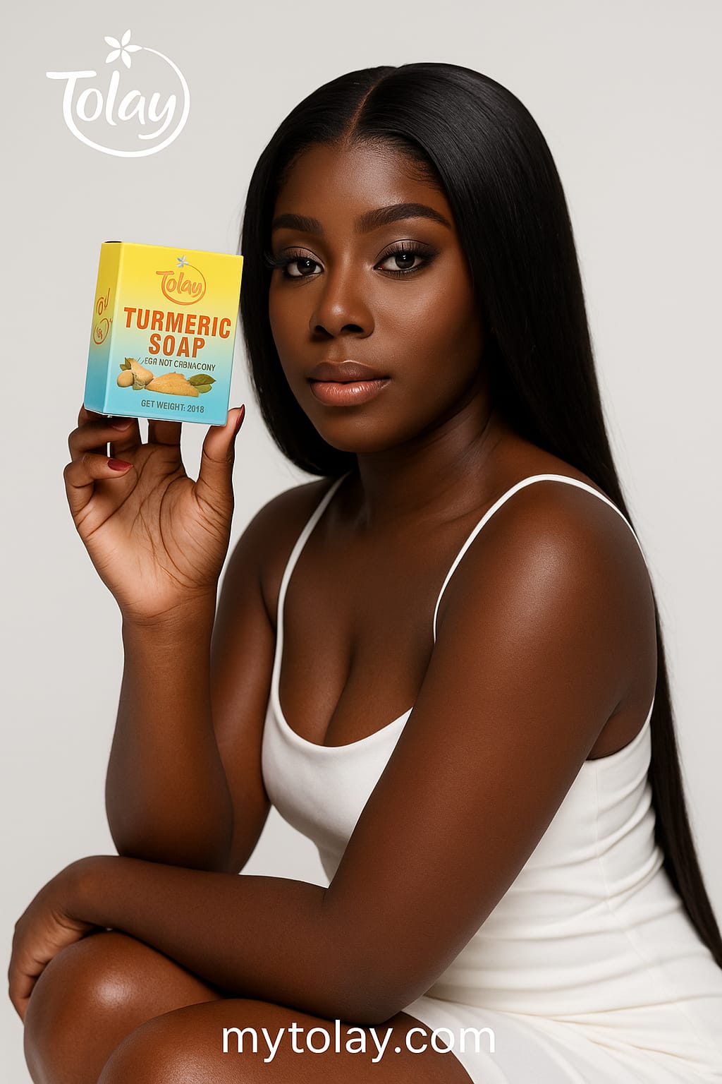 Tolay Turmeric Soap – Brightening & Deep Cleansing Bar for Face and Body, with Natural Turmeric, Honey & Shea Butter for Smooth, Glowing Skin