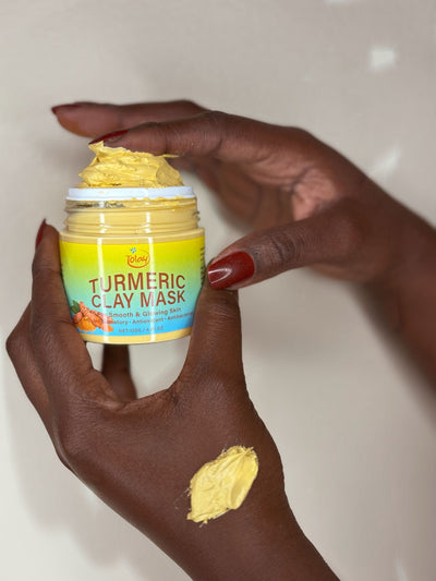 Tolay Turmeric Clay Mask – Natural Detox & Glow Treatment with Turmeric, Kaolin Clay, and Aloe Vera for Clear, Radiant Skin