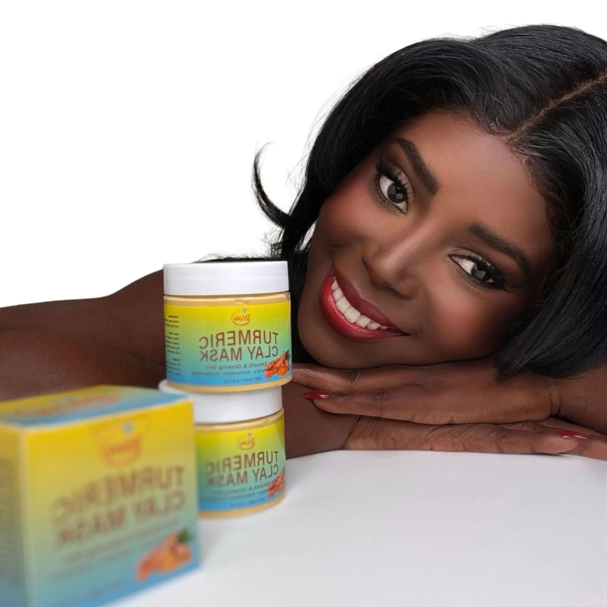 Tolay Turmeric Clay Mask – Natural Detox & Glow Treatment with Turmeric, Kaolin Clay, and Aloe Vera for Clear, Radiant Skin mytolay